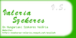 valeria szekeres business card
